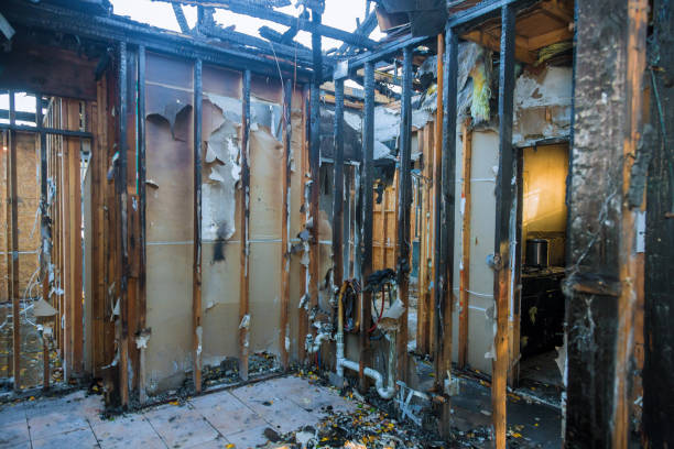 Professional Fire Damage Removal technician working in Helena Flats, MT